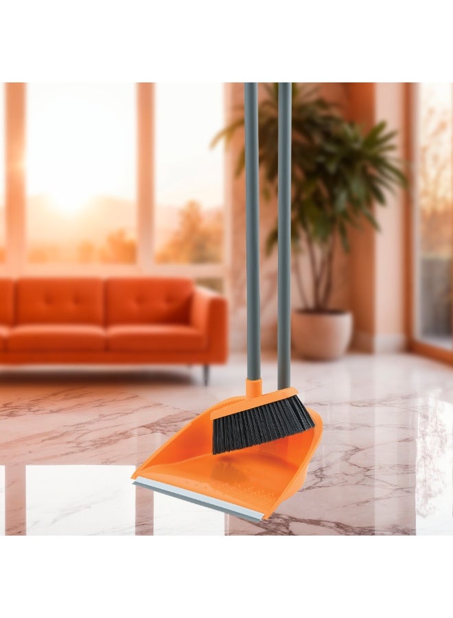 Macromax Long Handle Dustpan | Upright Cleaning Pan with Extended Handle – Back Pain-Free, Efficient Dirt Collection, Space-Saving Design - Image 2